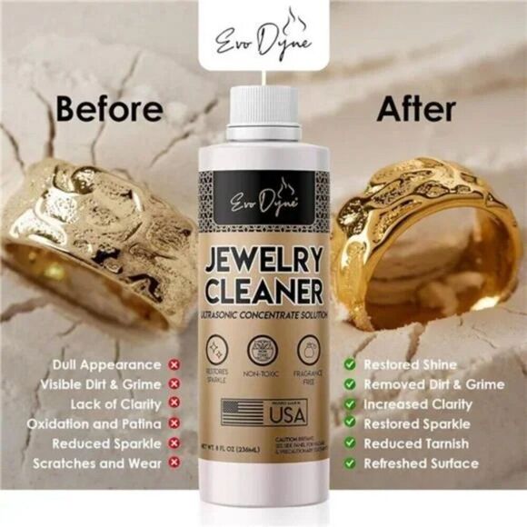 Ultrasonic Jewelry Cleaner – Jewelry Cleaner Solution for Diamond, Gold, Silver - Picture 2 of 7